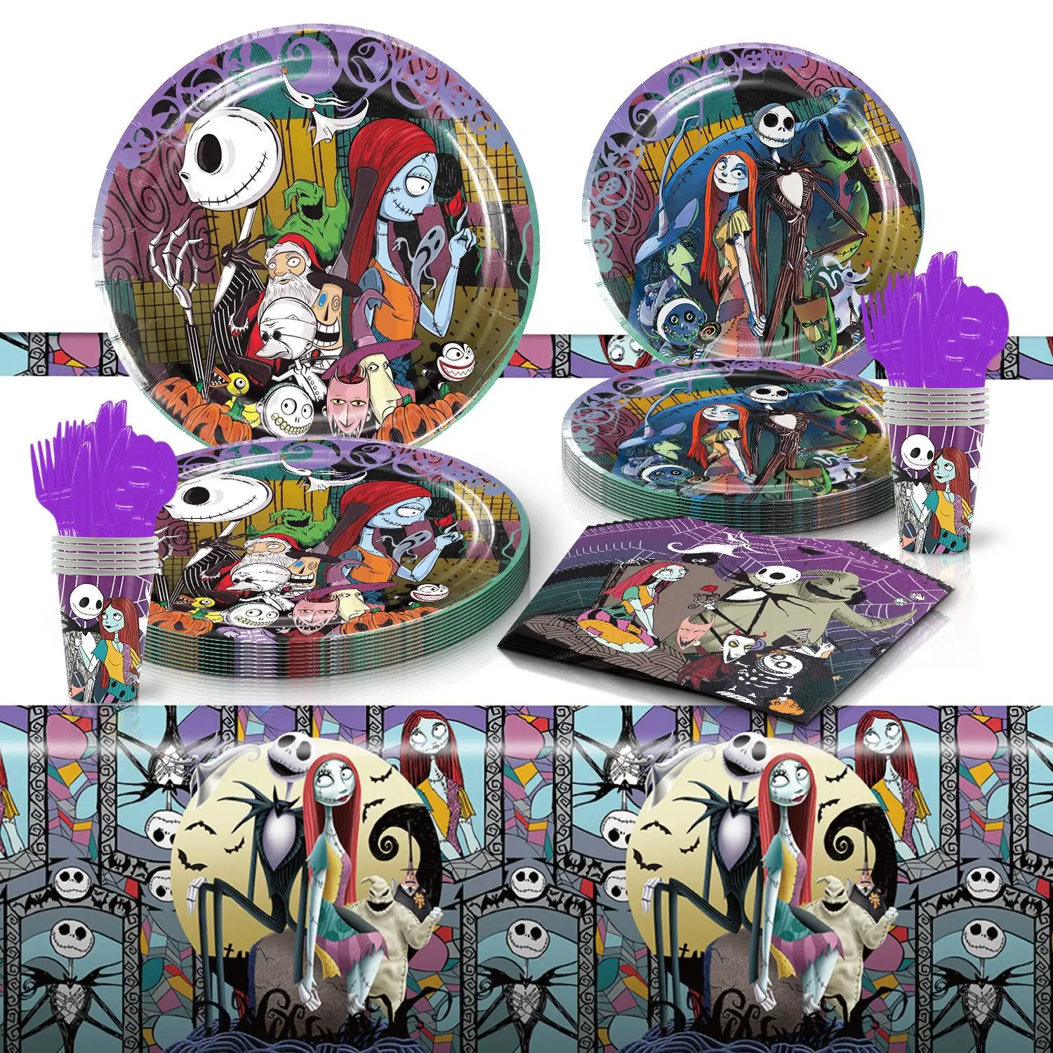 The Nightmare Before Christmas Theme Party Disposable Cutlery Paper Plates Towels Cup Tablecloth Decoration Christmas Party Gift
The Nightmare Before Christmas Theme Party Disposable Cutlery Paper Plates Towels Cup Tablecloth Decoration Christmas Party Gift