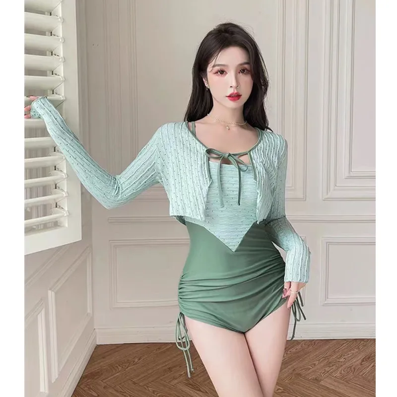 Swimsuit One-piece Swim Suit Sexy V Neck Swimwear Hot Spring Beach Bathing Skirt Dress Women cover up
Swimsuit One-piece Swim Suit Sexy V Neck Swimwear Hot Spring Beach Bathing Skirt Dress Women cover up