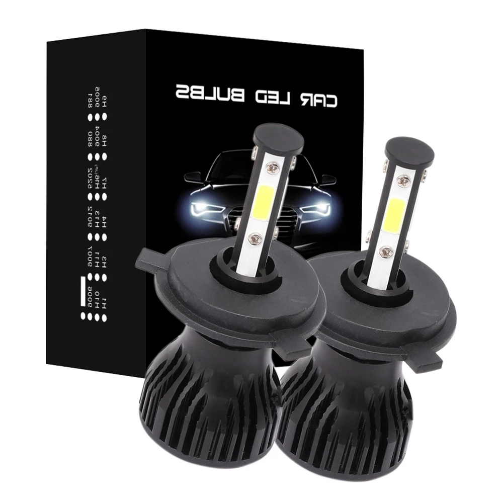2PCS 4 Sides LED 6500K H11 H4 H7 H9 H8 9004 9005 9006 9007 4 COB Car LED Headlight Bulbs Auto Led HB3 HB4 HB5 Headlamps 12V
2PCS 4 Sides LED 6500K H11 H4 H7 H9 H8 9004 9005 9006 9007 4 COB Car LED Headlight Bulbs Auto Led HB3 HB4 HB5 Headlamps 12V