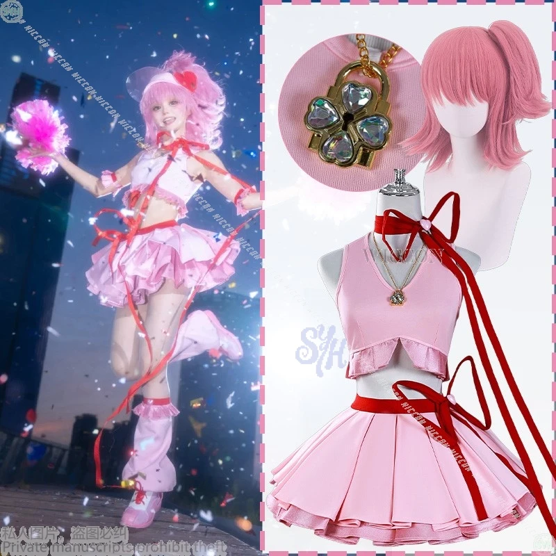 Anime Shugo Chara Cosplay Hinamori Amu Henshin 코스프레 Pink Cheerleaders Uniform Kawaii Jirai Kei Girls Cute Y2K Lolita Dress
Anime Shugo Chara Cosplay Hinamori Amu Henshin 코스프레 Pink Cheerleaders Uniform Kawaii Jirai Kei Girls Cute Y2K Lolita Dress