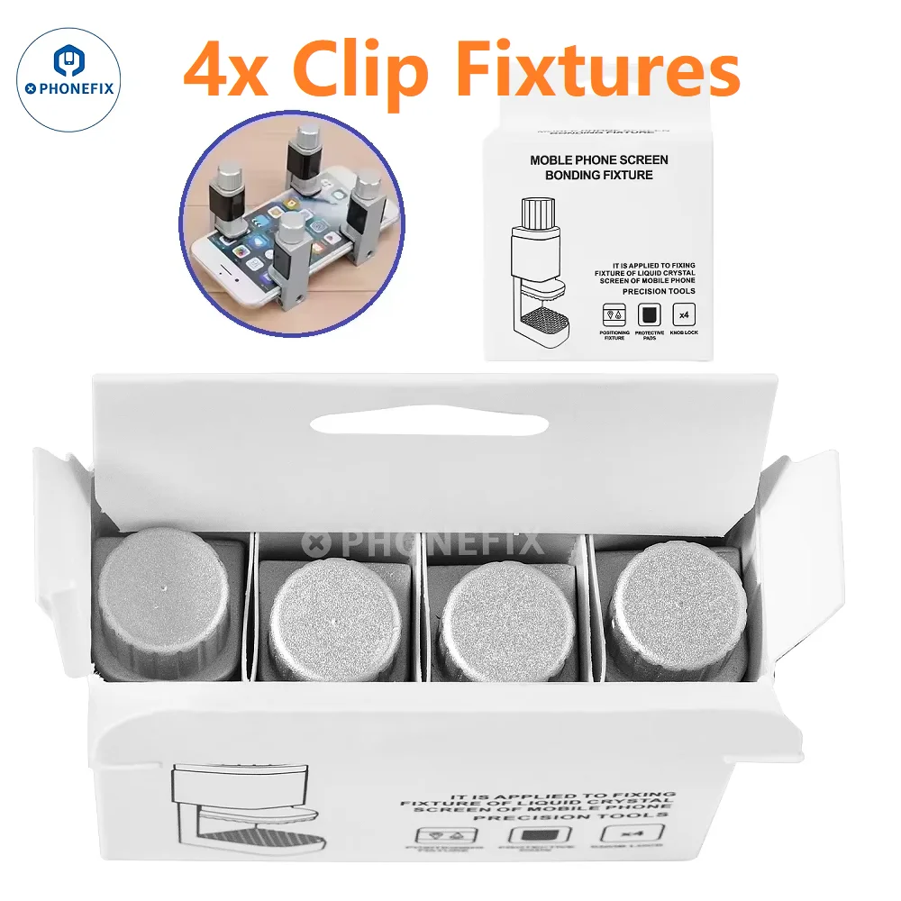 4Pcs Adjustable Metal Clip Universal Phone LCD Screen Bonding Fixture Repair Tools Fastening Fixing Holder Clamps For iPhone SAM
4Pcs Adjustable Metal Clip Universal Phone LCD Screen Bonding Fixture Repair Tools Fastening Fixing Holder Clamps For iPhone SAM