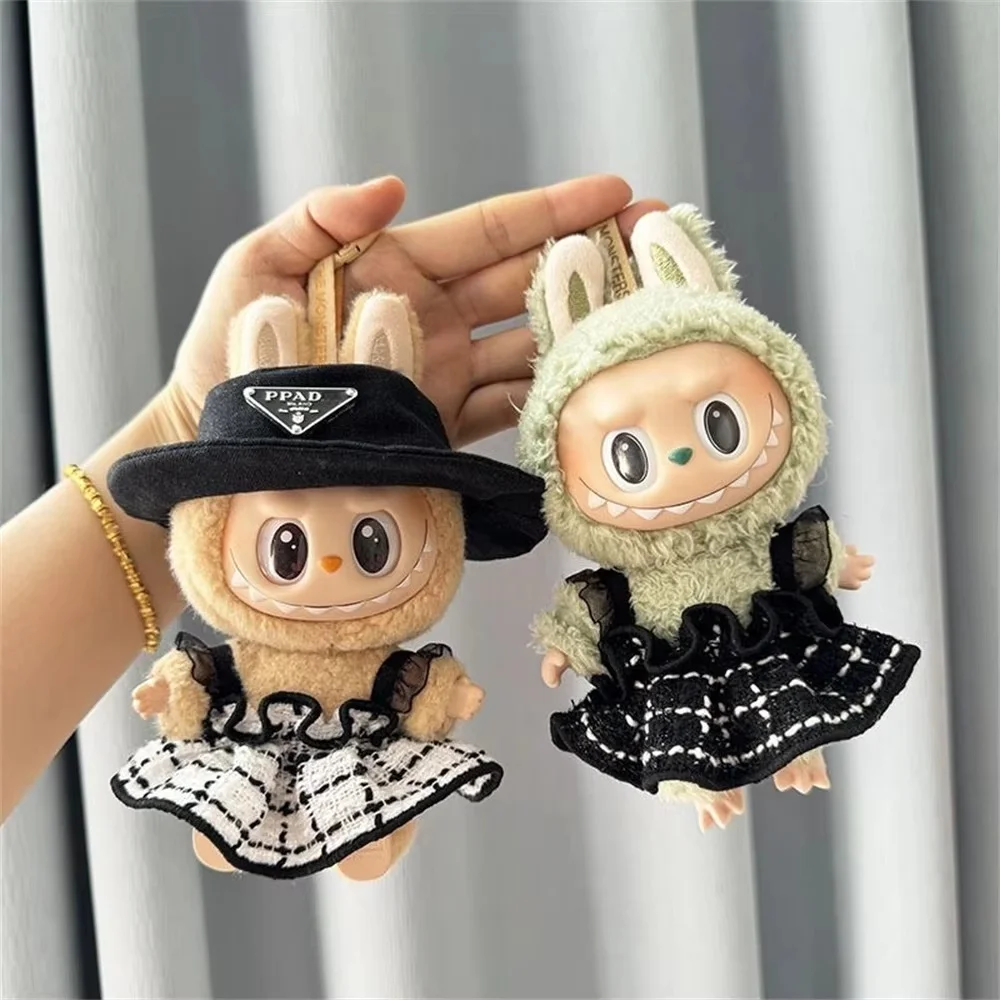 17cm Labubu Doll Clothes Set V1 V2 Doll Hat Set Clothing Accessories Black & White Simple Fragrant Skirt & Hat Outfit Kid Gift
17cm Labubu Doll Clothes Set V1 V2 Doll Hat Set Clothing Accessories Black & White Simple Fragrant Skirt & Hat Outfit Kid Gift