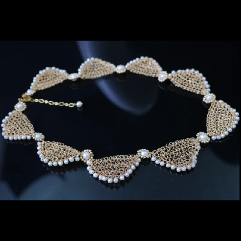 SGARIT оригинальное ожерелье ручной работы из натурального жемчуга Эдисона для девочек, ожерелье с наполнителем из 14-каратного золота, женский подарок на день рождения, модные ювелирные изделия