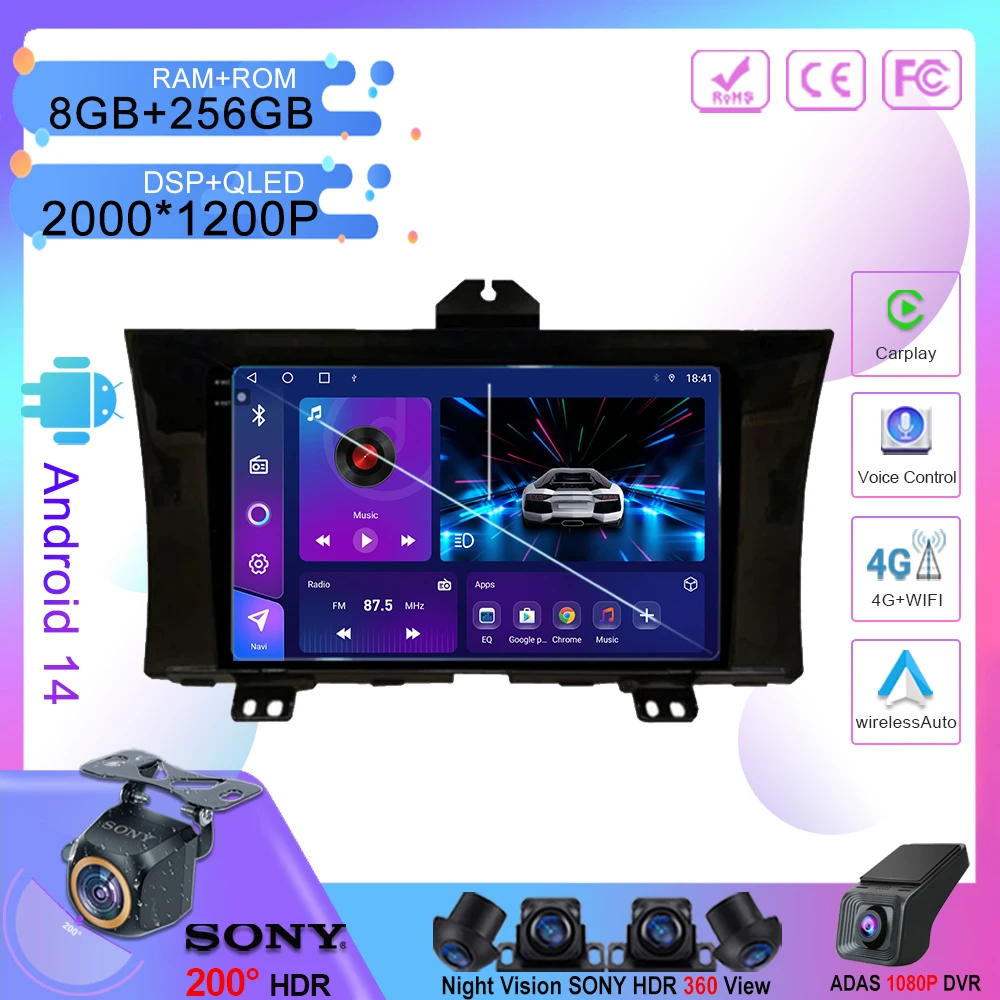 Car DVD GPS Navigation For Honda Elysion 2004 2012 2013 2014 2015 Android 13 Auto Multimedia Player QLED Screen Carplay NO 2din
Car DVD GPS Navigation For Honda Elysion 2004 2012 2013 2014 2015 Android 13 Auto Multimedia Player QLED Screen Carplay NO 2din