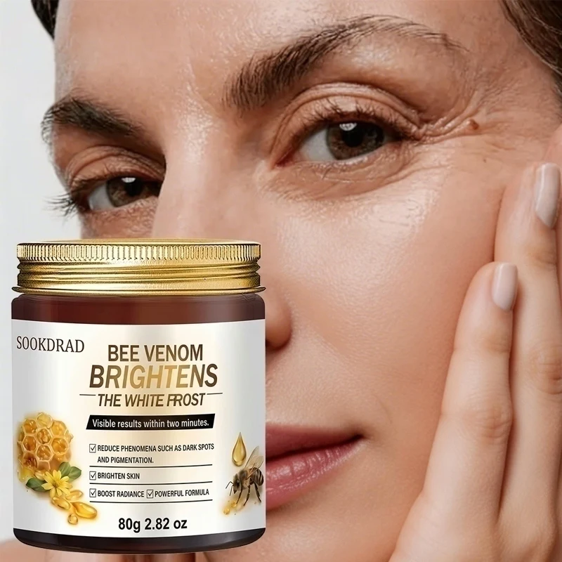 Bee Venom Brightening Cream, natural bee venom, brightens skin, face, unisex,80g, all skin types, daily care.
Bee Venom Brightening Cream, natural bee venom, brightens skin, face, unisex,80g, all skin types, daily care.