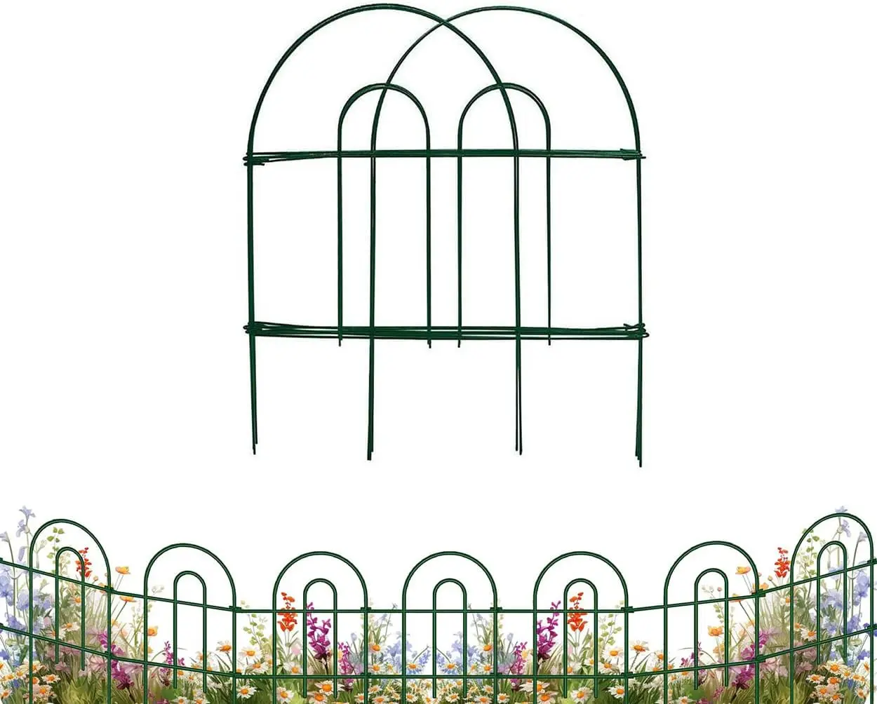 Mtb Green Garden Border Folding Fence Lawn Yard Fence 24 H X 10 Feet,Pa Of 5 Set, Overall Length 50 Feet,Landscape
Mtb Green Garden Border Folding Fence Lawn Yard Fence 24 H X 10 Feet,Pa Of 5 Set, Overall Length 50 Feet,Landscape