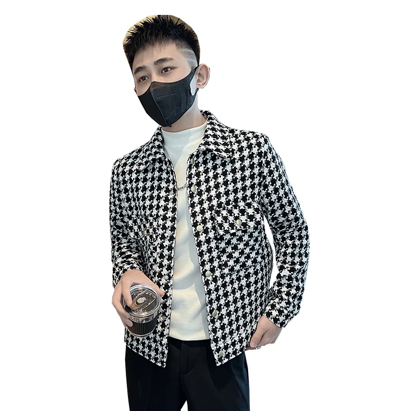 Faionable Plaid Jaet для мужчин, молодежный универсальный Sli, корейский, с подставкой, против морщин, с длинной застежкой на пуговицы Ja...
Faionable Plaid Jaet для мужчин, молодежный универсальный Sli, корейский, с подставкой, против морщин, с длинной застежкой на пуговицы Ja...