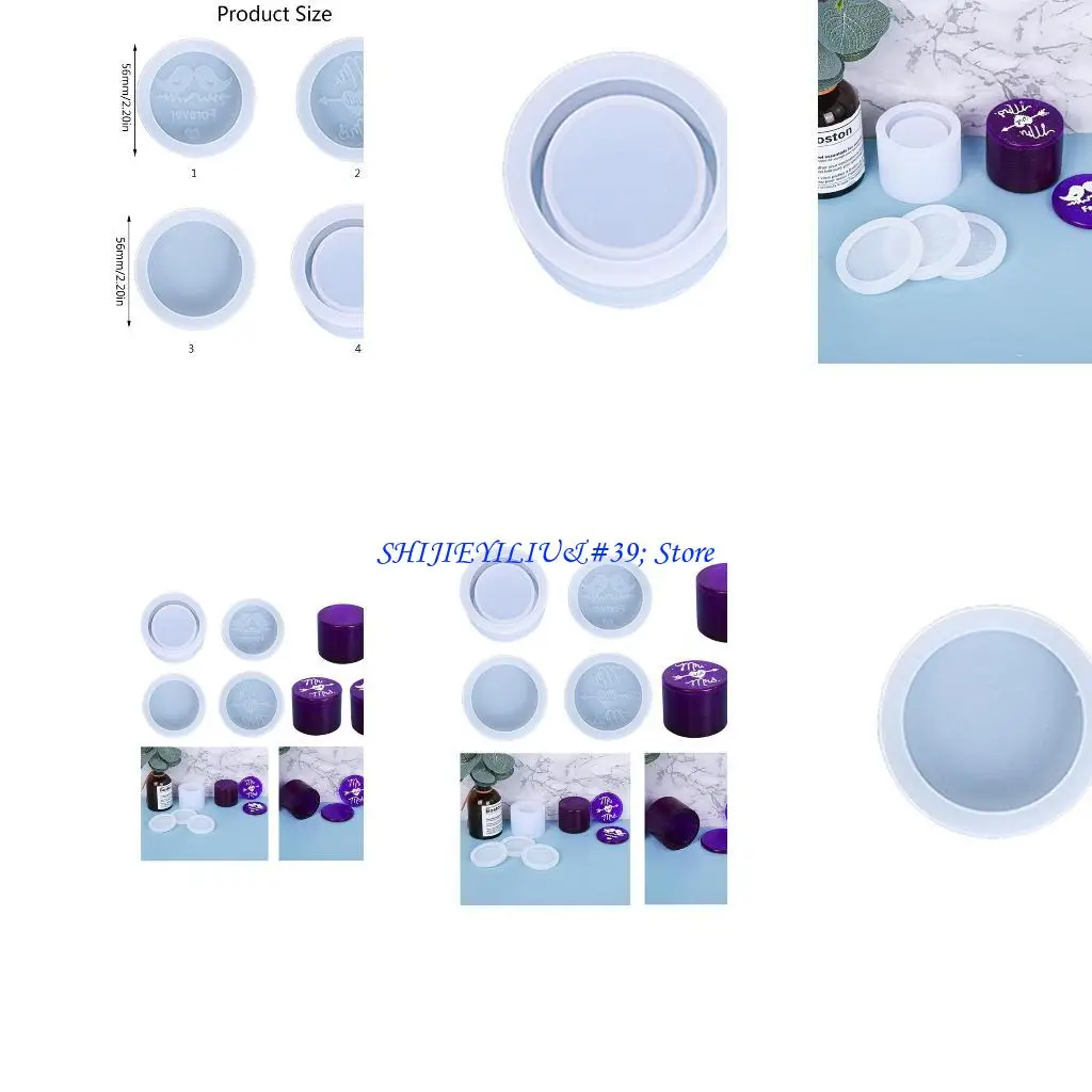 E21F Round Silicone Jewelry Box Mold Ring Storage Box Mold for Diy Craft Casting
E21F Round Silicone Jewelry Box Mold Ring Storage Box Mold for Diy Craft Casting