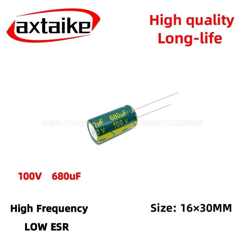 5 шт. 100V680uF алюминиевый конденсатор, высокочастотный низкий ESR 105 ° C радиальный для блока питания длительный срок службы 16×30 мм
5 шт. 100V680uF алюминиевый конденсатор, высокочастотный низкий ESR 105 ° C радиальный для блока питания длительный срок службы 16×30 мм