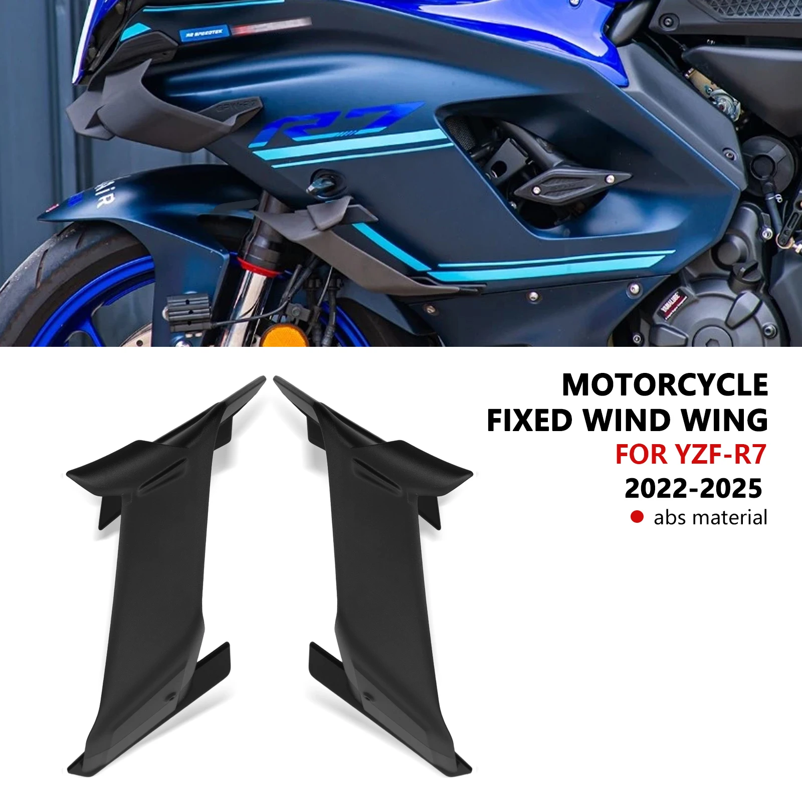 YZFR7 Motorcycle Winglets Aerodynamic Wind Side Wings Spoiler Fairing New accessories For YZF-R7 R7 2022 2023 2024 2025
YZFR7 Motorcycle Winglets Aerodynamic Wind Side Wings Spoiler Fairing New accessories For YZF-R7 R7 2022 2023 2024 2025