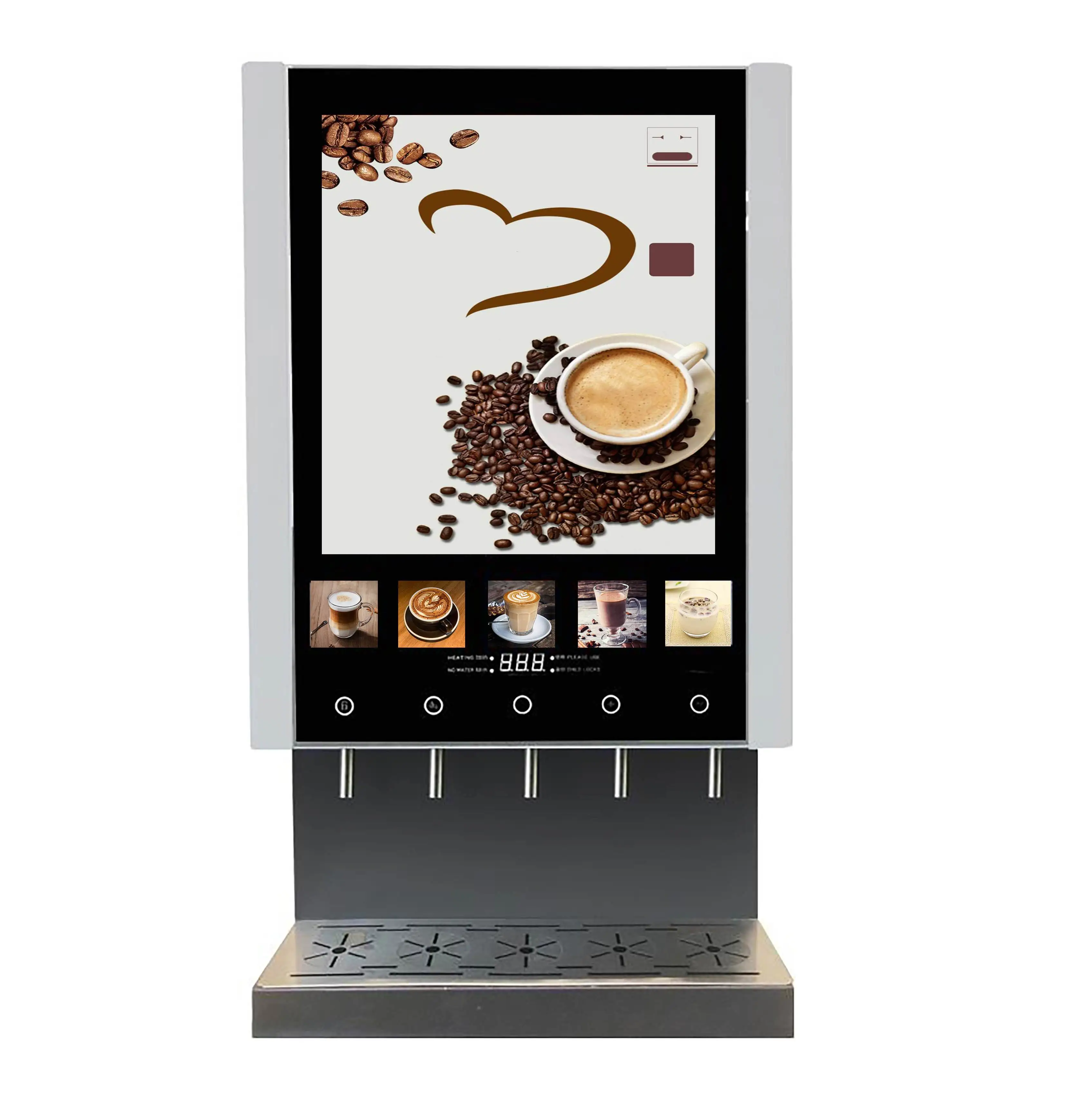 50S SUPIN Economical 5 Falvours Hot Coffee and Milk Tea Vending Machine LED Advertising Box Instant Coffee Machine Commercial
50S SUPIN Economical 5 Falvours Hot Coffee and Milk Tea Vending Machine LED Advertising Box Instant Coffee Machine Commercial