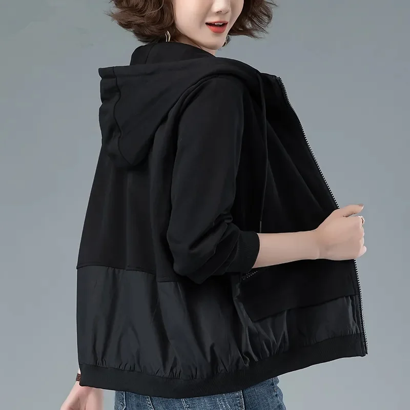 Women's Short Coat 2023 New Middle-AgedLoose Casual Mother Jacket Thin Hooded Sweatshirt Women's Spring Autumn Female Outerwear
Women's Short Coat 2023 New Middle-AgedLoose Casual Mother Jacket Thin Hooded Sweatshirt Women's Spring Autumn Female Outerwear