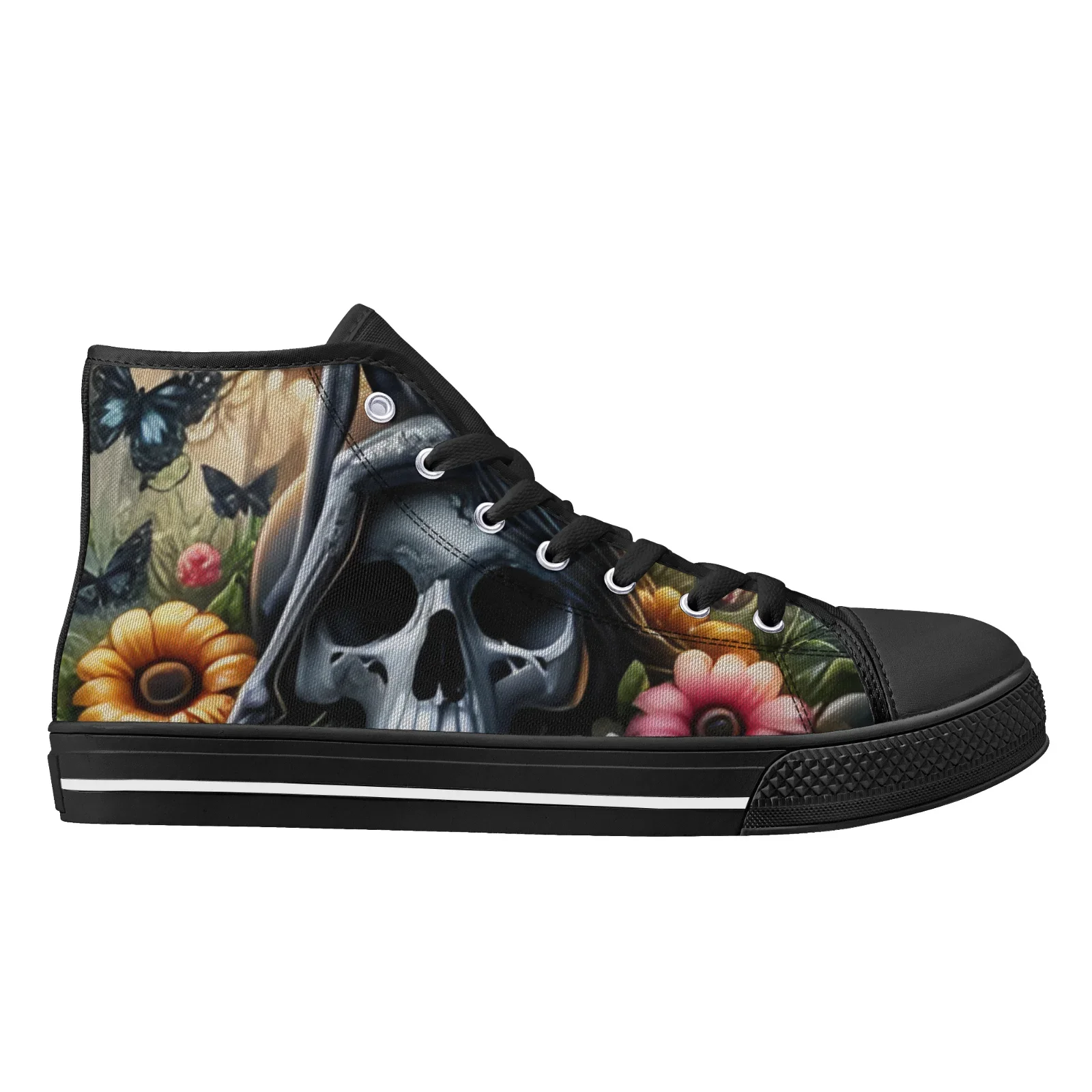 Custom Shoes Skeleton Floral Classic High Top Canvas Shoes for Men Women Vulcanized Shoes Flats Sneakers Footwears
Custom Shoes Skeleton Floral Classic High Top Canvas Shoes for Men Women Vulcanized Shoes Flats Sneakers Footwears