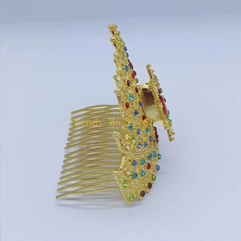 N5KB Головной убор тайской танцовщицы Индийская корона Тайская корона Головной убор для танца Тайский головной убор
N5KB Головной убор тайской танцовщицы Индийская корона Тайская корона Головной убор для танца Тайский головной убор