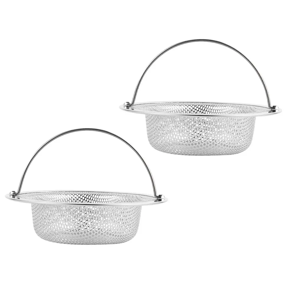 2 Pcs Stainless Steel Filter Dish Drainers Kitchen Sink Garbage Strainers Litchen Anti-clogging 
2 Pcs Stainless Steel Filter Dish Drainers Kitchen Sink Garbage Strainers Litchen Anti-clogging