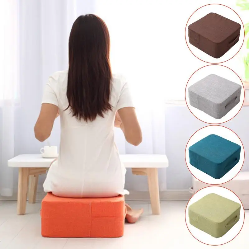 Washable Cotton and Linen Cushions Thick Tatami Mats Floor Seat Cushion Easy to Carry with Portable Design for Sports Yoga
Washable Cotton and Linen Cushions Thick Tatami Mats Floor Seat Cushion Easy to Carry with Portable Design for Sports Yoga