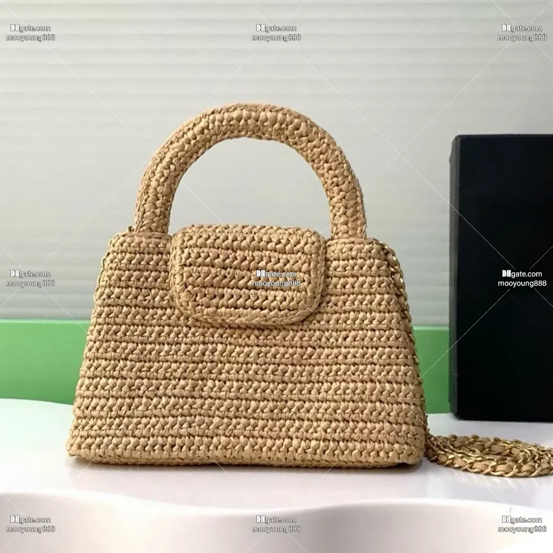 wholesale price 12A Upgrade Mirror Quality Designer Mini Straw Bag for Women Luxury Chain Bag 19cm Handbags Beige
wholesale price 12A Upgrade Mirror Quality Designer Mini Straw Bag for Women Luxury Chain Bag 19cm Handbags Beige