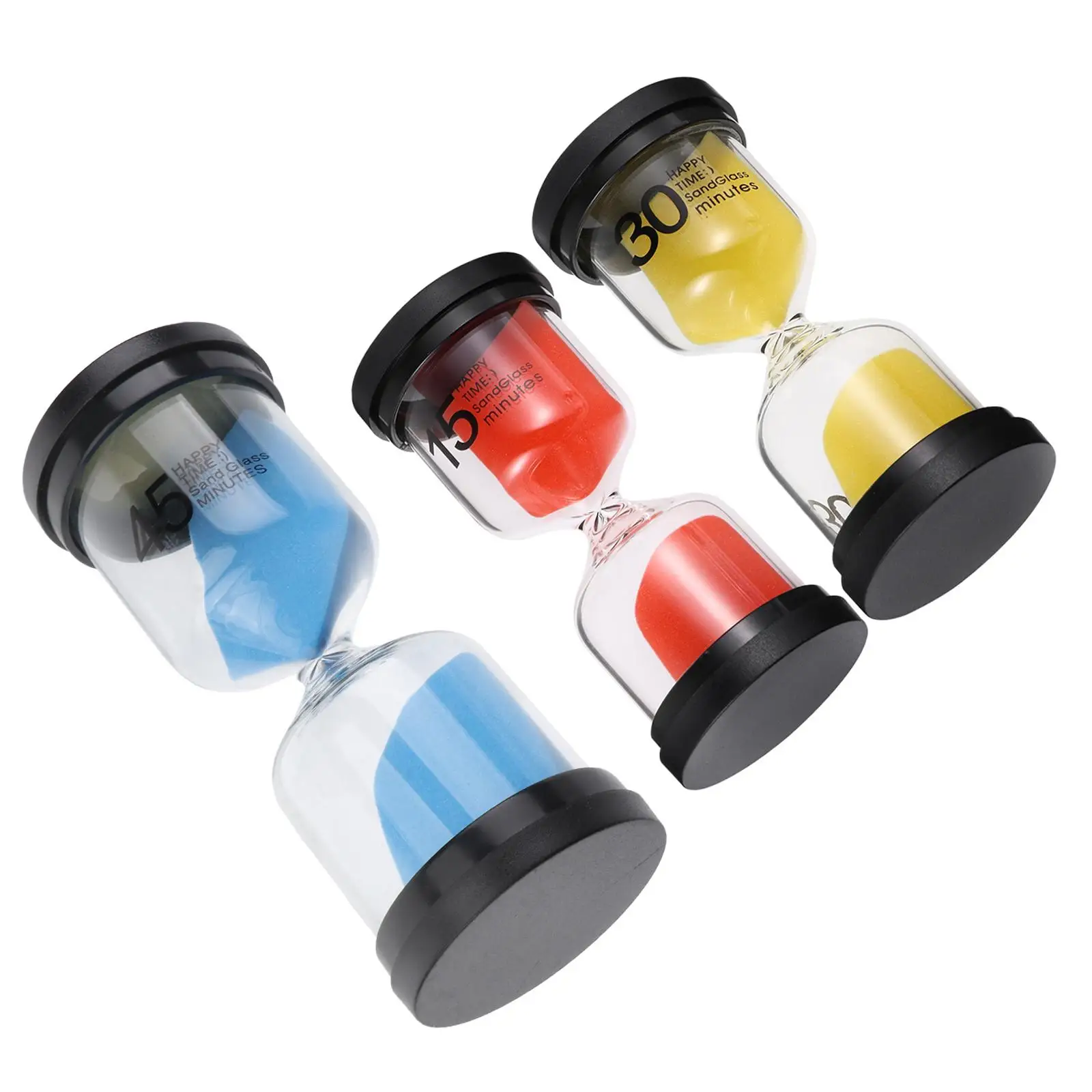 3 Pcs Hourglass Timer Decorative Plastic Large Sand Tabletop Child Timer Beautiful Safe Focus Efficient Home
3 Pcs Hourglass Timer Decorative Plastic Large Sand Tabletop Child Timer Beautiful Safe Focus Efficient Home