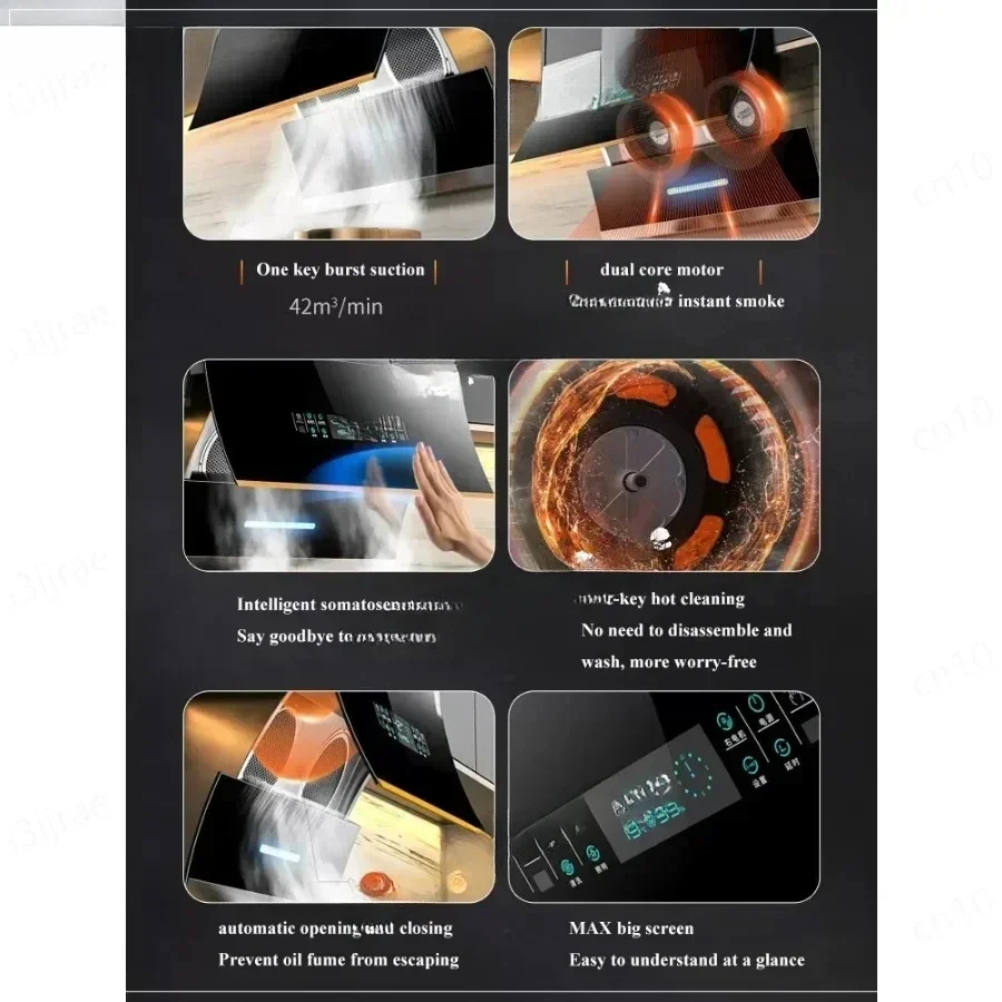 Hotte Aspirante Cuisine 750 мм вытяжка для кухонной вытяжки с боковым всасыванием, встроенная автоматическая очистка, двойной двигатель
Hotte Aspirante Cuisine 750 мм вытяжка для кухонной вытяжки с боковым всасыванием, встроенная автоматическая очистка, двойной двигатель