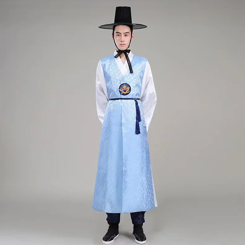 Men's Hanbok Traditional Korean Clothing Ancient Court Official Clothes Yanbian Dance Stage Performance Costume COS Long Robe
Men's Hanbok Traditional Korean Clothing Ancient Court Official Clothes Yanbian Dance Stage Performance Costume COS Long Robe