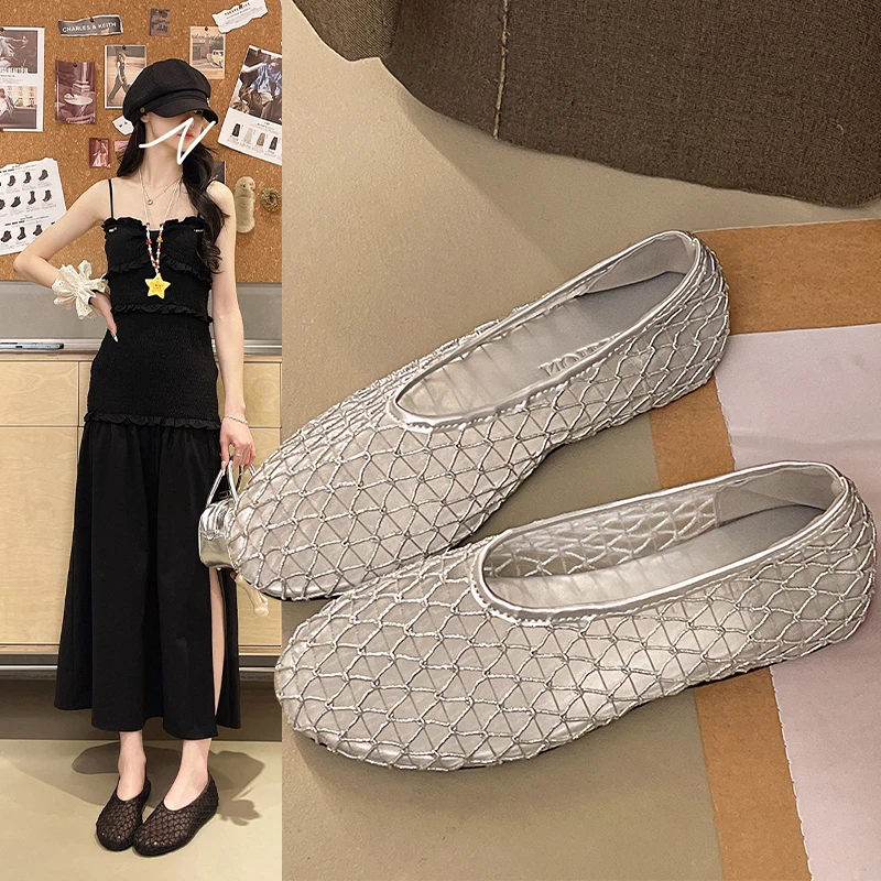 In Summer, Wear Round Toe, Straight Buckles, Casual and Comfortable, Women's Flats, Cut-out Mary Jane Single Shoes,fishnet Shoes
In Summer, Wear Round Toe, Straight Buckles, Casual and Comfortable, Women's Flats, Cut-out Mary Jane Single Shoes,fishnet Shoes