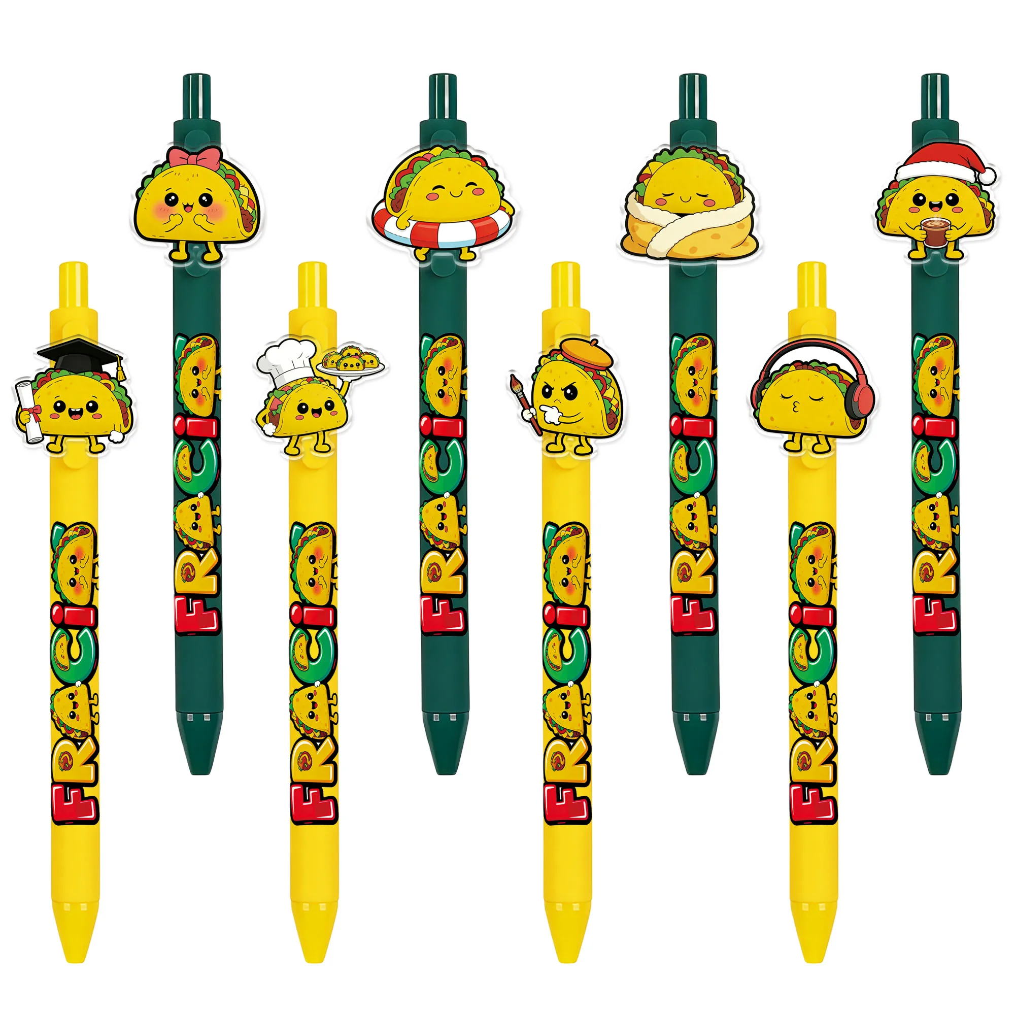 8 pieces / 16 pieces Creative Tucker-themed push-button ballpoint pens - ideal for daily office work, study and writing.
8 pieces / 16 pieces Creative Tucker-themed push-button ballpoint pens - ideal for daily office work, study and writing.