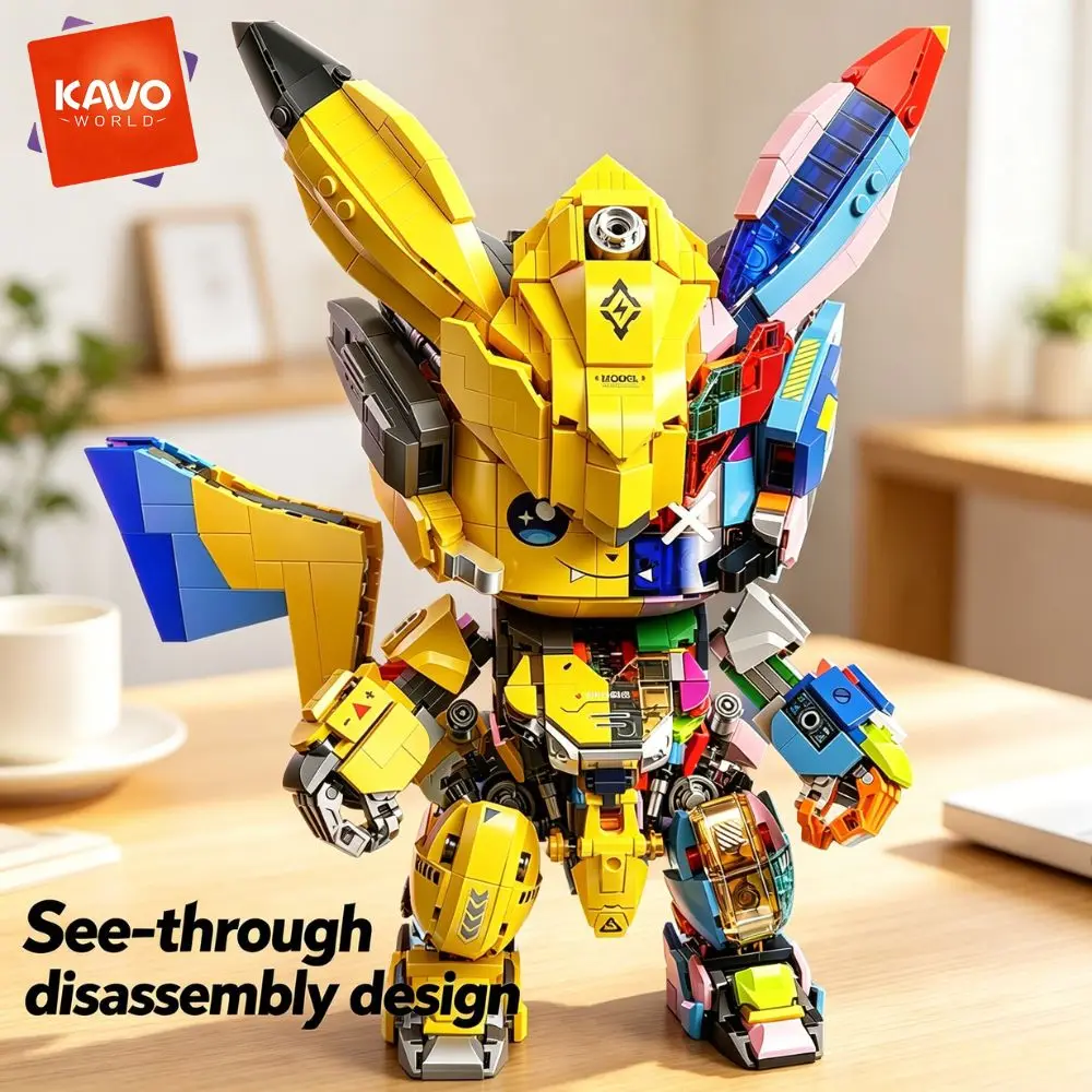 KAVOWORLD 1505PCS DIY Mecha Mouse Building Block Set Semi-Transparent Anime Disassembly Glow Light Up Bricks Mechanical Animal Figurine Display Model for Building Fans Construction Kit for Desk Shelf Decor Christmas Birthday Gift for Teens Adults 14+
KAVOWORLD 1505PCS DIY Mecha Mouse Building Block Set Semi-Transparent Anime Disassembly Glow Light Up Bricks Mechanical Animal Figurine Display Model for Building Fans Construction Kit for Desk Shelf Decor Christmas Birthday Gift for Teens Adults 14+