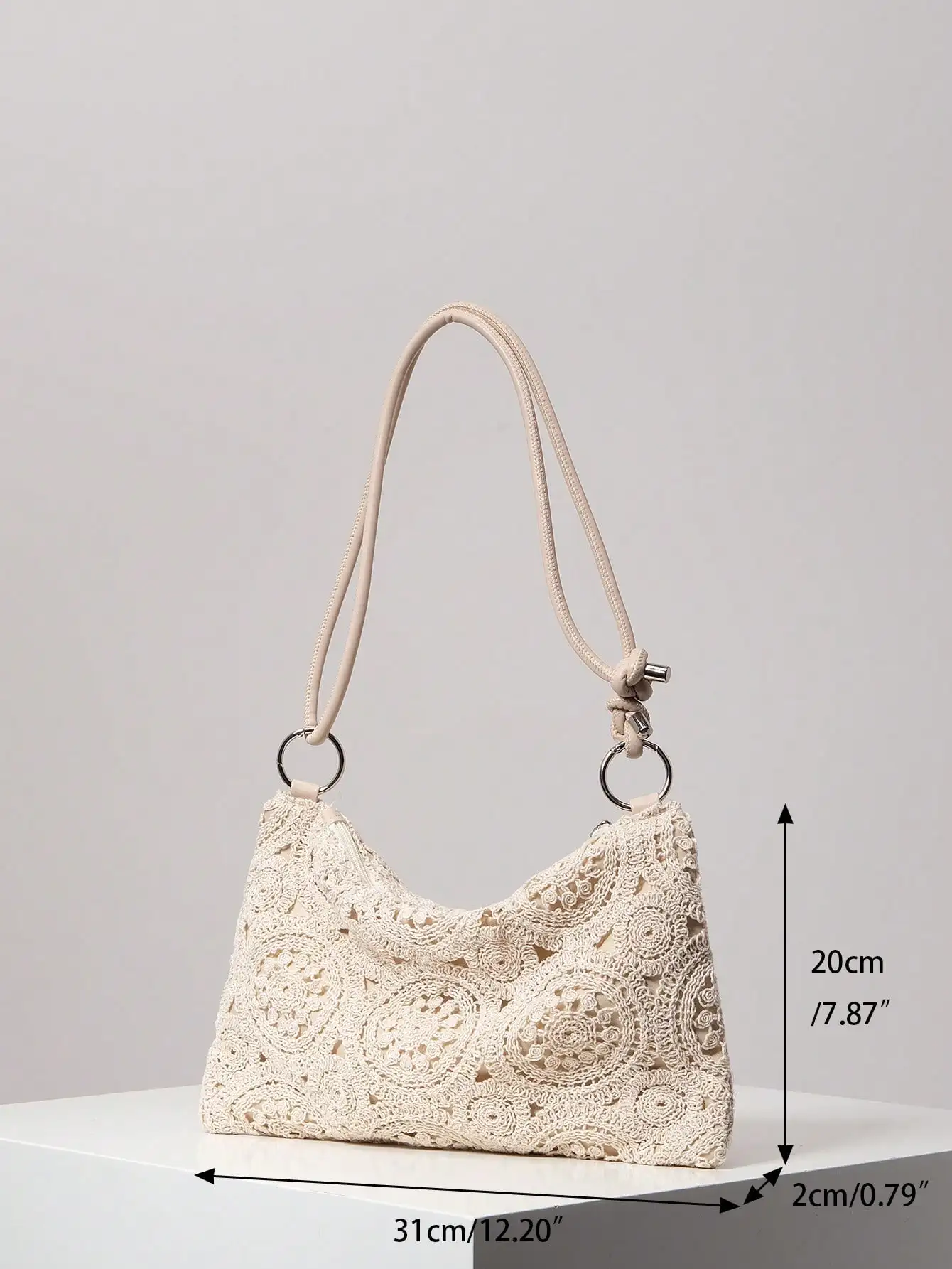 Floral Lace Crochet Shoulder Bag For Women Boho Evening Clutch Tote
Floral Lace Crochet Shoulder Bag For Women Boho Evening Clutch Tote