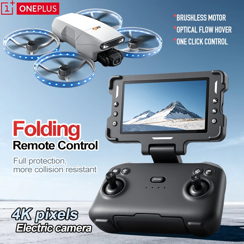 Мини-дрон OnePlus M6S с Wi-Fi, профессиональной камерой 4K, карманный, с разноцветной подсветкой, бесщеточный складной квадрокоптер, радиоуправляемая игрушка, подарок
Мини-дрон OnePlus M6S с Wi-Fi, профессиональной камерой 4K, карманный, с разноцветной подсветкой, бесщеточный складной квадрокоптер, радиоуправляемая игрушка, подарок
