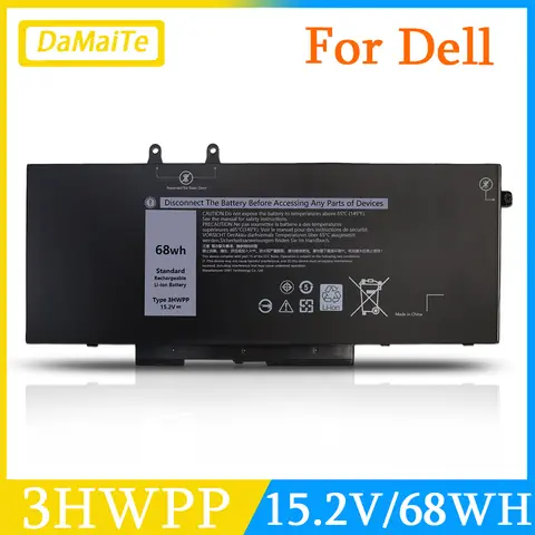 NEW 3HWPP Laptop Battery For Dell Latitude 5401 5410 5411 5501 Precision 3541 3551 Precision 3541 3550 3551 1VY7F N2NLL