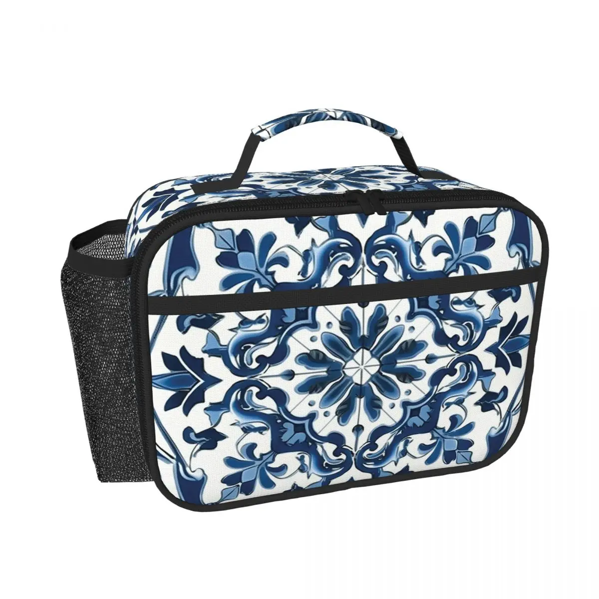Blue And White Majolica Pattern Insulated Lunch Bag for Women Children Portable Food Boxes Thermal Lunch Box Tote
Blue And White Majolica Pattern Insulated Lunch Bag for Women Children Portable Food Boxes Thermal Lunch Box Tote