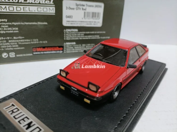 IG 1/43 Sprinter Trueno AE86 GTV Jumping Light Sports Car Model Collection Gift
IG 1/43 Sprinter Trueno AE86 GTV Jumping Light Sports Car Model Collection Gift