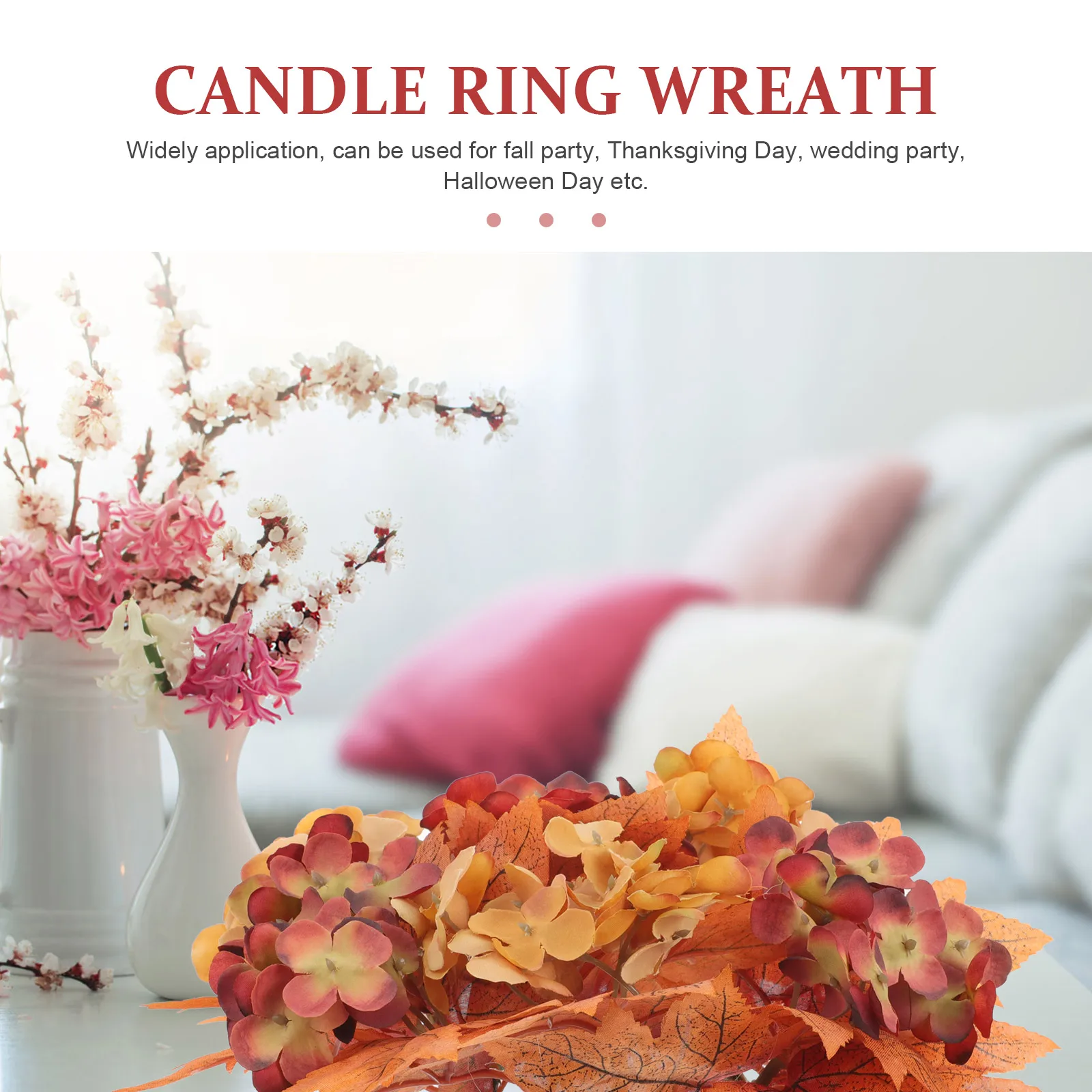 Simulated Flower Holder Autumn Thanksgiving Decorations Centerpiece Mini Wreath Rings Fall Artificial Leaf
Simulated Flower Holder Autumn Thanksgiving Decorations Centerpiece Mini Wreath Rings Fall Artificial Leaf