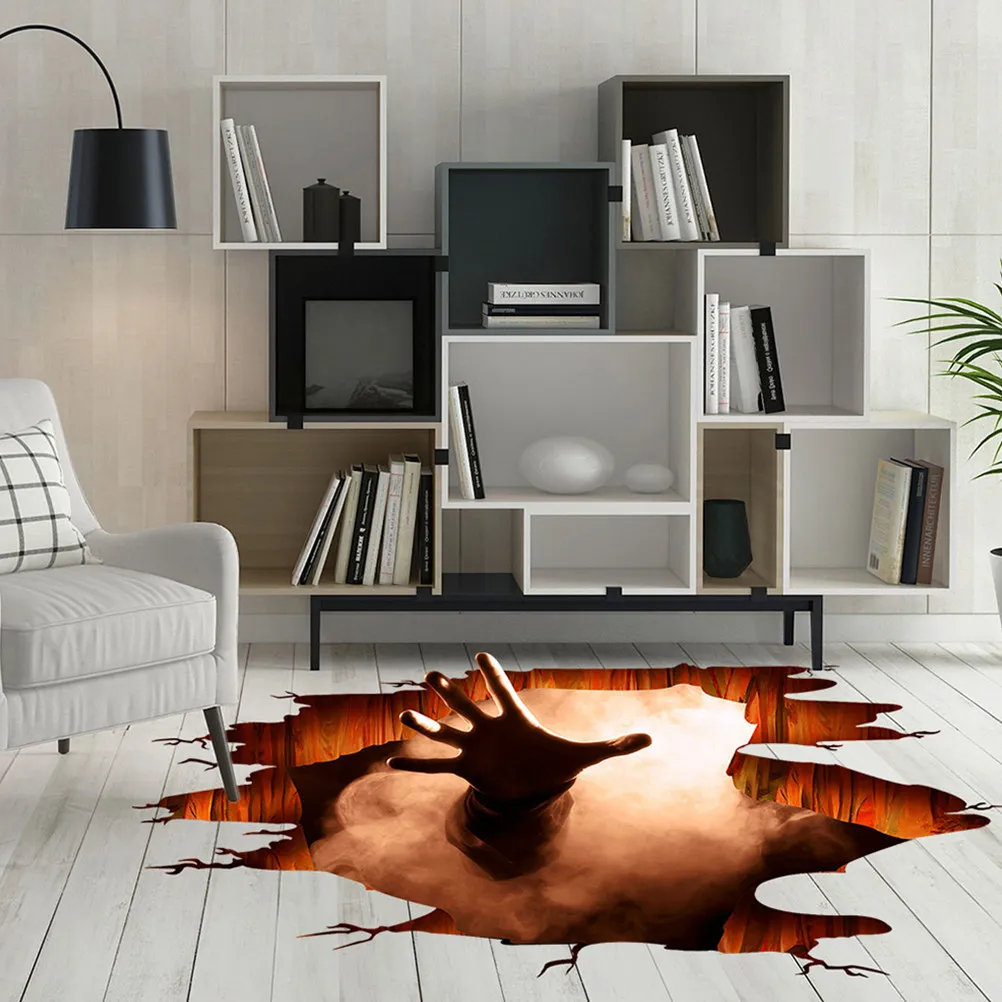 2pcs Zombie H Stickers Scary PVC Floor Decals Wall Decor Halloween Supplies Pumpkin Ghost Claw Realistic Design
2pcs Zombie H Stickers Scary PVC Floor Decals Wall Decor Halloween Supplies Pumpkin Ghost Claw Realistic Design