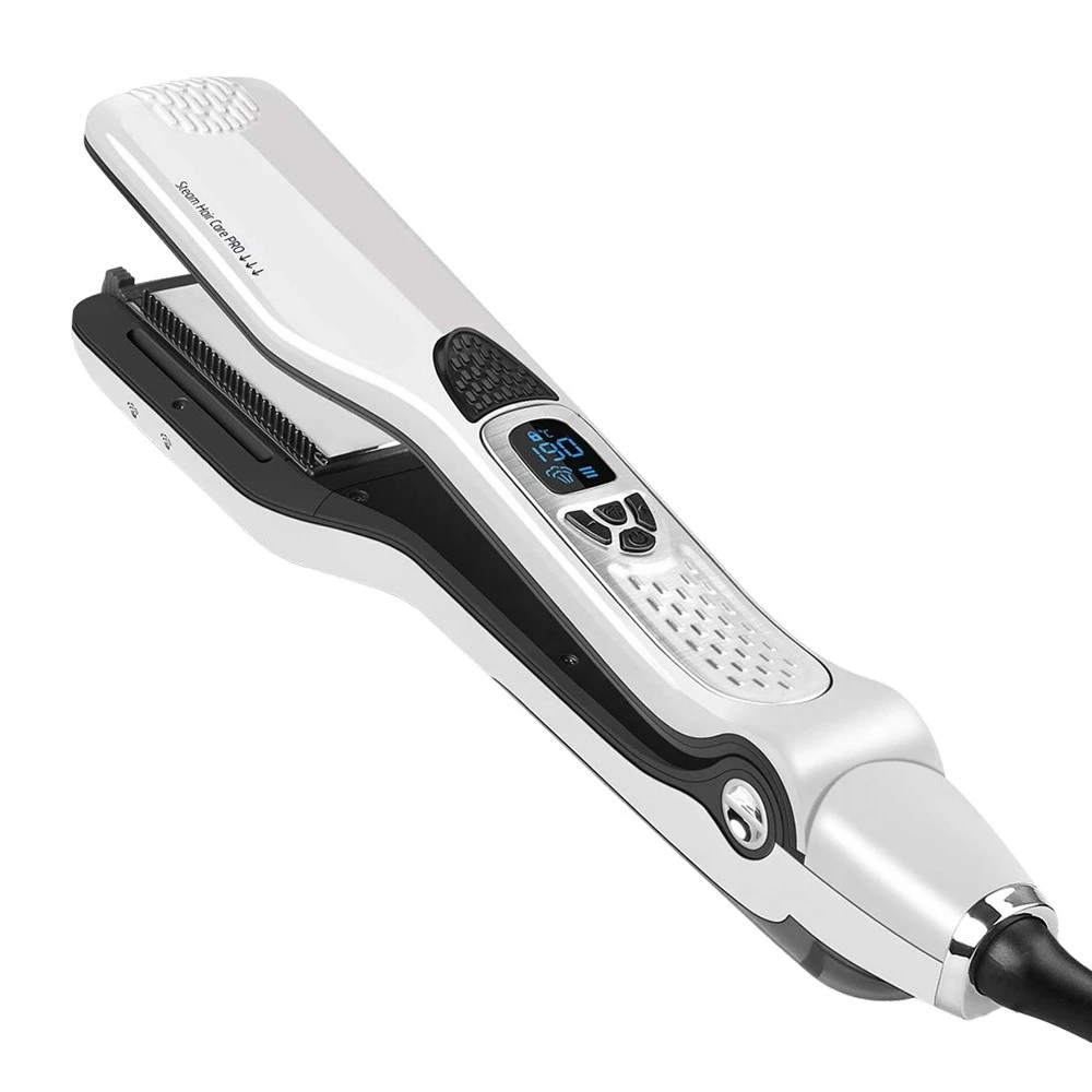Steam Hair Straightener Brush Ceramic Flat Iron Professional Hair Straightening Iron Comb Electric Hair Crimper Heating Comb
Steam Hair Straightener Brush Ceramic Flat Iron Professional Hair Straightening Iron Comb Electric Hair Crimper Heating Comb