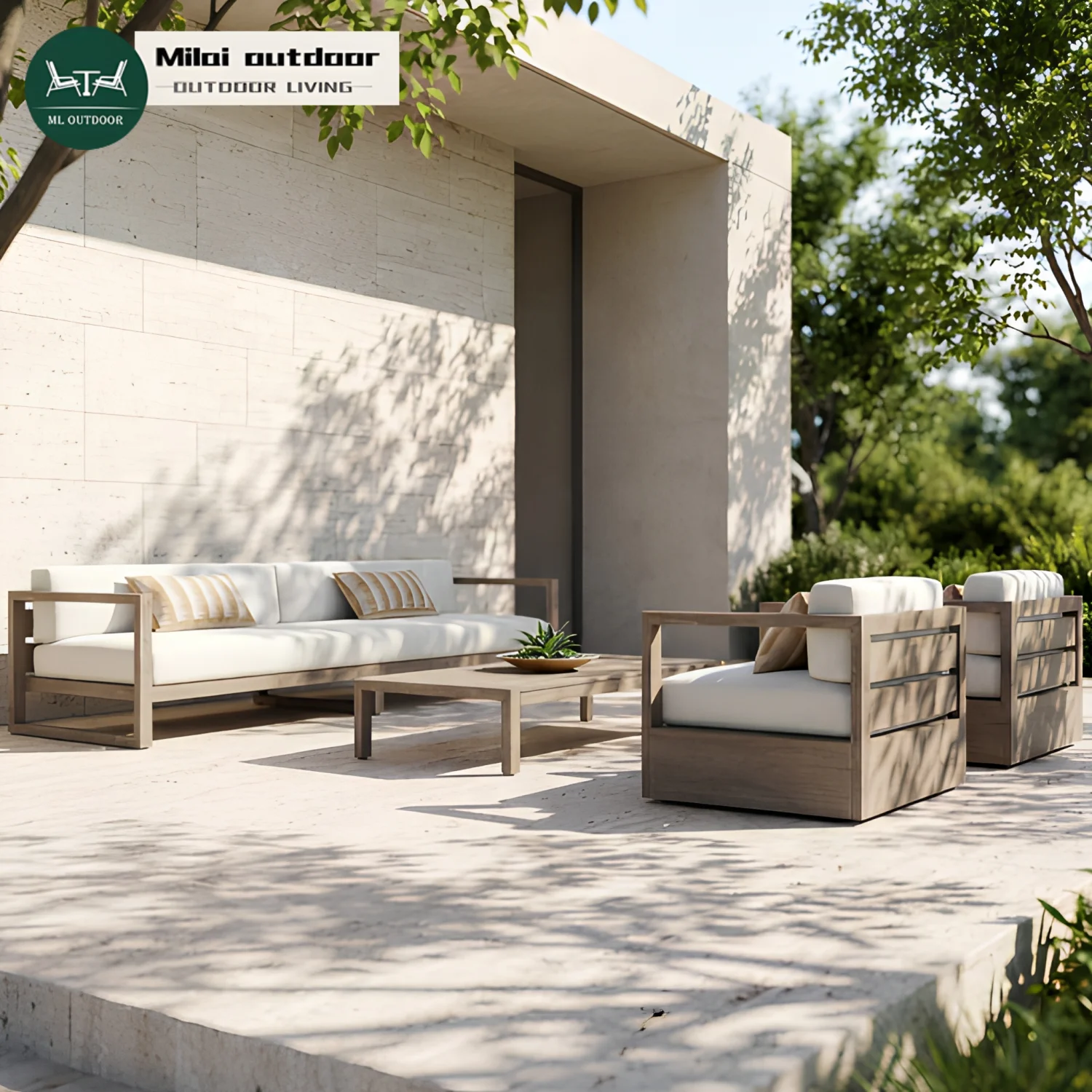 High-quality All-weather Garden Sofa Set Teak Wood Outdoor Furniture L-shape Sofa Patio Courtyard Hotel Outdoor Sofa Set
High-quality All-weather Garden Sofa Set Teak Wood Outdoor Furniture L-shape Sofa Patio Courtyard Hotel Outdoor Sofa Set