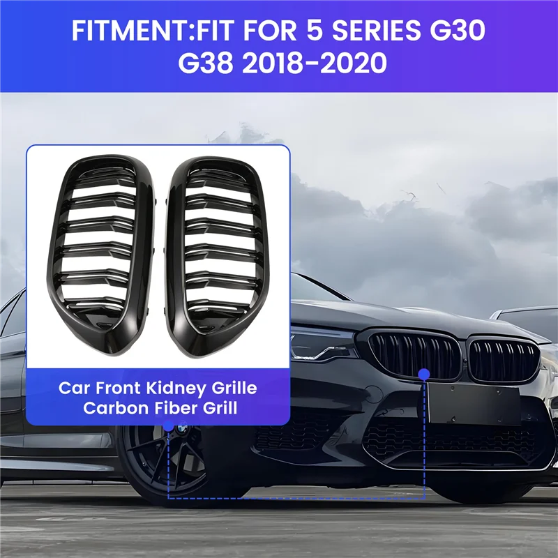 NEW-Car Front Kidney Grille Carbon Fiber Grill For BMW 5 Series G30 G38 2018 -2020
NEW-Car Front Kidney Grille Carbon Fiber Grill For BMW 5 Series G30 G38 2018 -2020