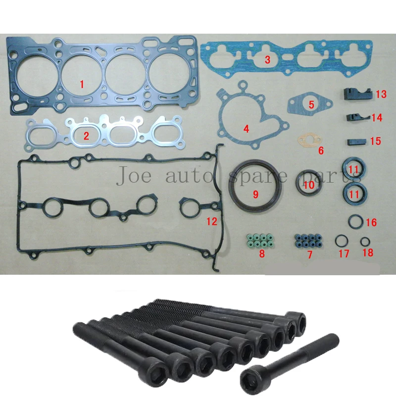 FS FP ES FP9A Engine complete Full Gasket Set kit cylinder head bolt nuts screw for Ford probe II MAZDA 626/MX-6 1.8L 2.0L
FS FP ES FP9A Engine complete Full Gasket Set kit cylinder head bolt nuts screw for Ford probe II MAZDA 626/MX-6 1.8L 2.0L