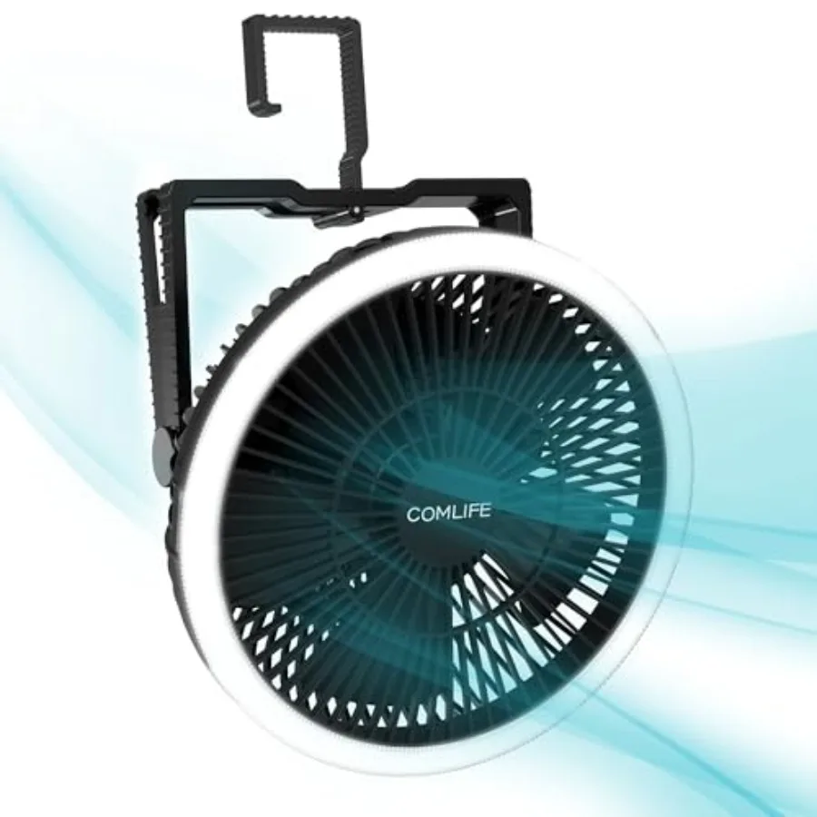 Portable Camping Fan with LED Lantern 24HRS Running Rechargeable Tent Fan Powerful 3-Speed 180° Rotate with Hook Quiet for Outd
Portable Camping Fan with LED Lantern 24HRS Running Rechargeable Tent Fan Powerful 3-Speed 180° Rotate with Hook Quiet for Outd