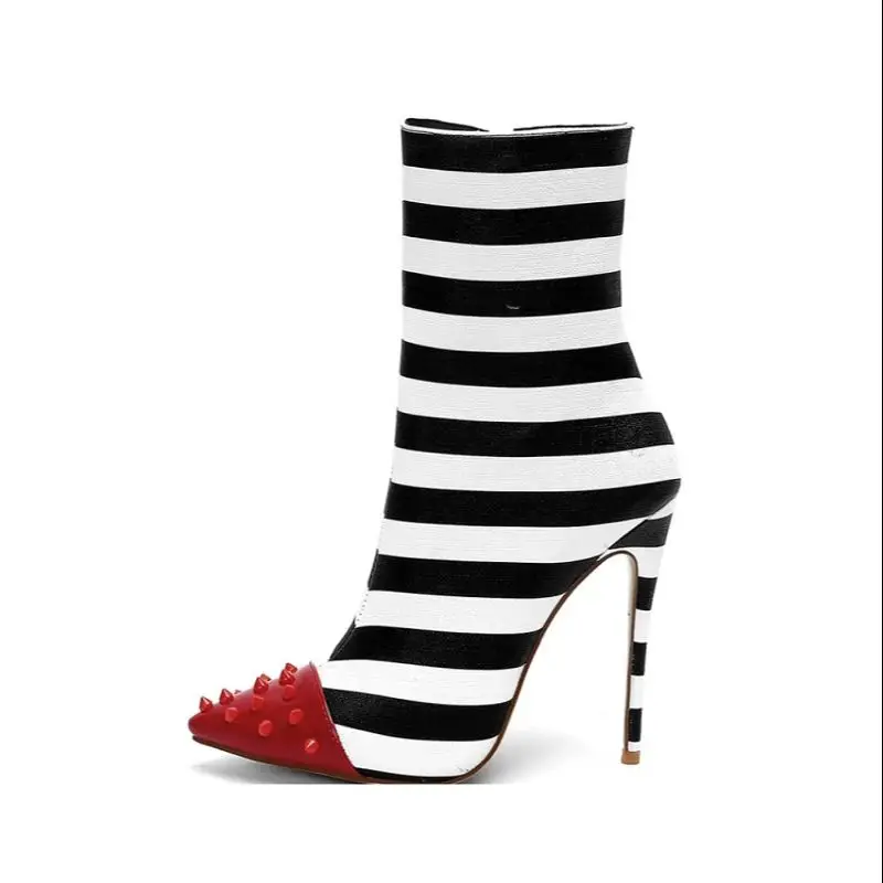Women Ankle Boots Ultra High Heel Zebra Winter Shoes Side Zip American Ladies Shoes Sexy Short Boots Large Size 45
Women Ankle Boots Ultra High Heel Zebra Winter Shoes Side Zip American Ladies Shoes Sexy Short Boots Large Size 45