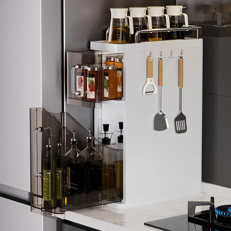 Modern Household kitchen storage rack Multifunctional seasoning tank rack Desktop storage cabinet Drawer type crevice cabinet
Modern Household kitchen storage rack Multifunctional seasoning tank rack Desktop storage cabinet Drawer type crevice cabinet