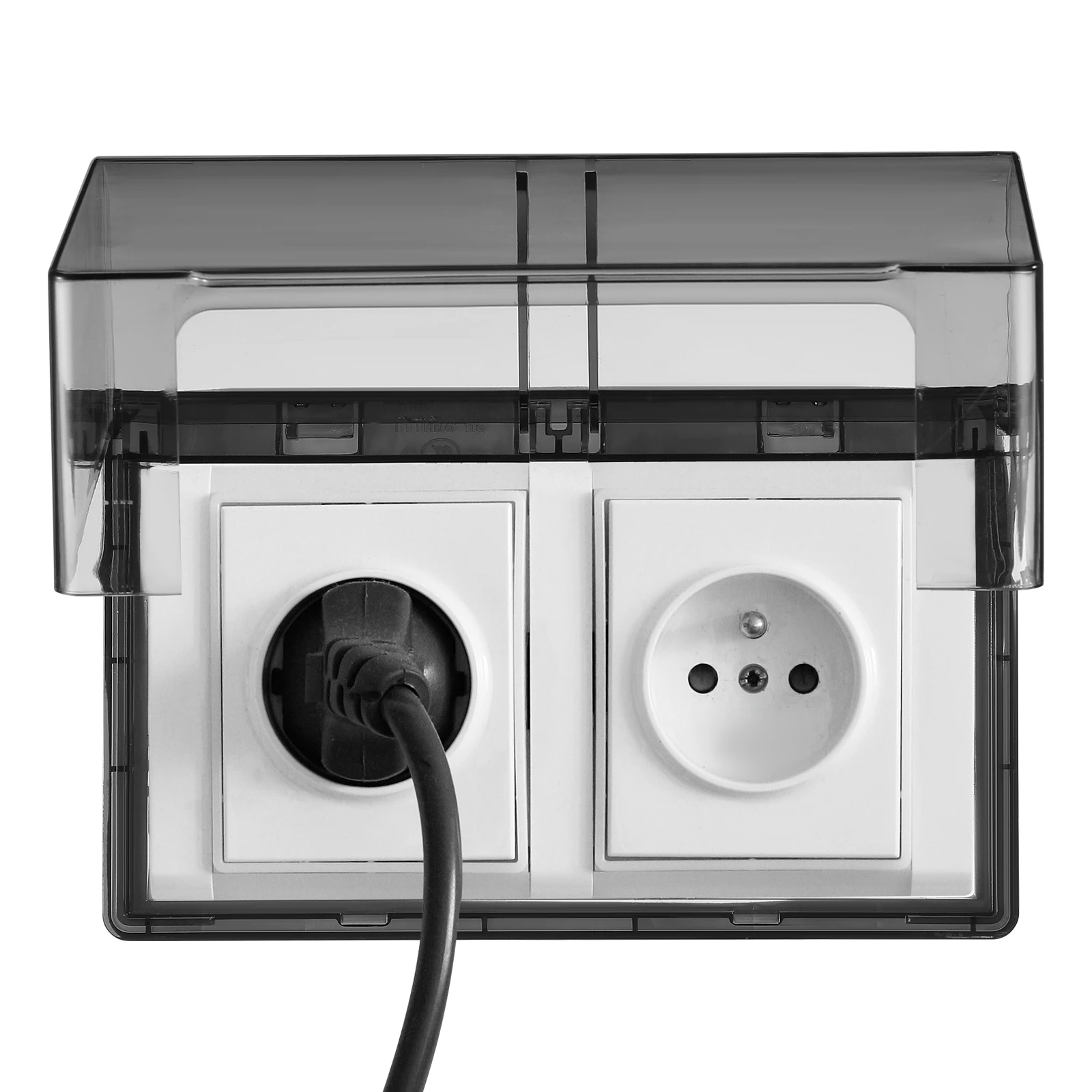 1Pcs Double-Position Sticky Waterproof Socket Cover Thickened Splash-Proof Outlet Protector Protective Wall Socket Box
1Pcs Double-Position Sticky Waterproof Socket Cover Thickened Splash-Proof Outlet Protector Protective Wall Socket Box