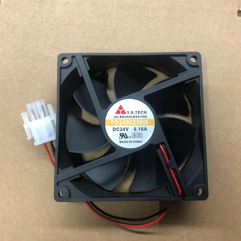 Y.S TECH FD 249225 HB DC 24V 0.16A 90x90x25mm 2-проводной охлаждающий вентилятор для сервера
Y.S TECH FD 249225 HB DC 24V 0.16A 90x90x25mm 2-проводной охлаждающий вентилятор для сервера