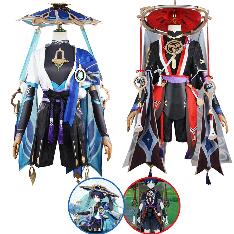Genshin Impact Scaramouche Wanderer Cosplay Costumes Anime Game Cosplay Balladeer Kunikuzushi Outfits Cap Halloween Suits
Genshin Impact Scaramouche Wanderer Cosplay Costumes Anime Game Cosplay Balladeer Kunikuzushi Outfits Cap Halloween Suits