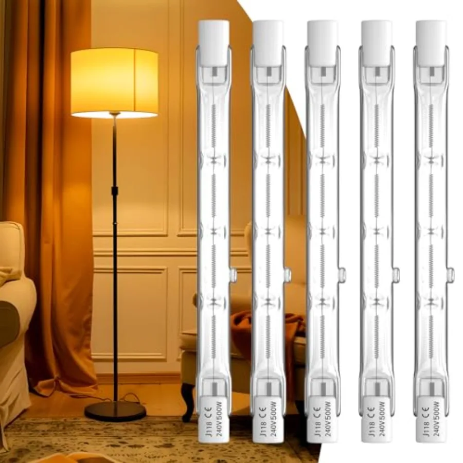 500 Watt Halogen Light Bulbs R7s LED Bulb 118mm 4.7inch T3 Halogen Bulbs 2800K Warm White J Type Double Ended 120V Dimmable Qua
500 Watt Halogen Light Bulbs R7s LED Bulb 118mm 4.7inch T3 Halogen Bulbs 2800K Warm White J Type Double Ended 120V Dimmable Qua