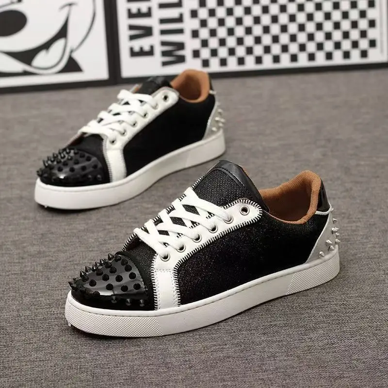 Туфли ручной работы с заклепками и низким берцем, трендовая повседневная обувь большого размера в стиле панк-хип-хоп 38-44
Туфли ручной работы с заклепками и низким берцем, трендовая повседневная обувь большого размера в стиле панк-хип-хоп 38-44