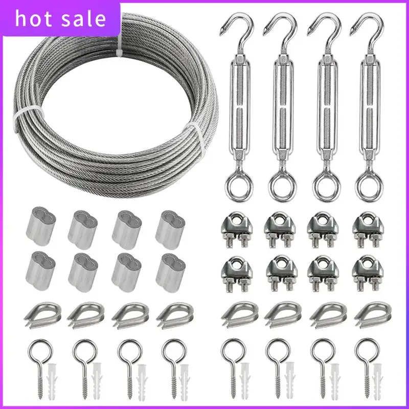 20M Stainless Steel Kit, 3MM Sorting Helps Tighten Rope Wear With M5 Stainless Steel Rope Clamp R Easy To Replace
20M Stainless Steel Kit, 3MM Sorting Helps Tighten Rope Wear With M5 Stainless Steel Rope Clamp R Easy To Replace