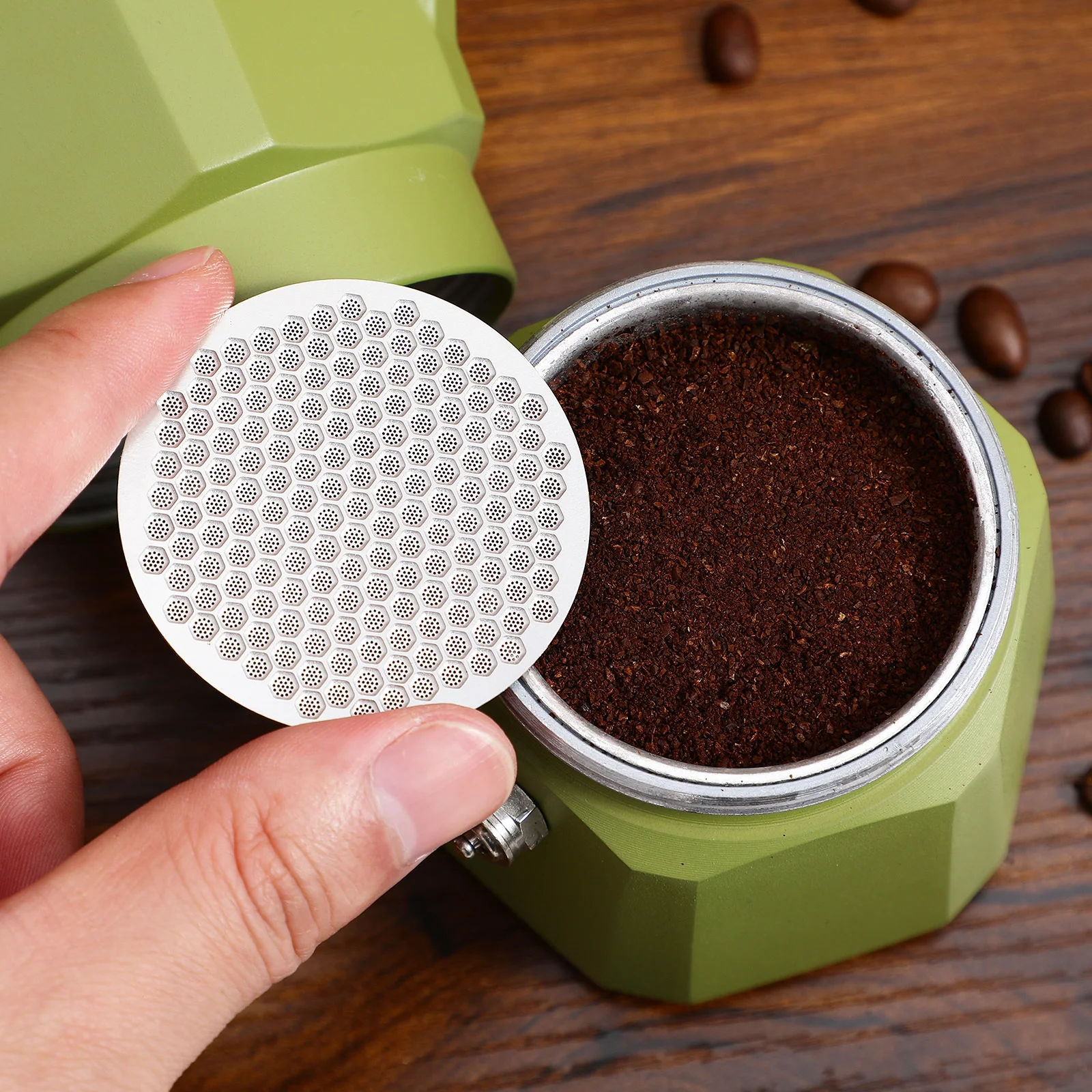 2Pcs Espresso Puck Screen Coffee Filter Screen Metal Mesh Reusable Stainless Steel Effective Filtration Coffee Tool
2Pcs Espresso Puck Screen Coffee Filter Screen Metal Mesh Reusable Stainless Steel Effective Filtration Coffee Tool