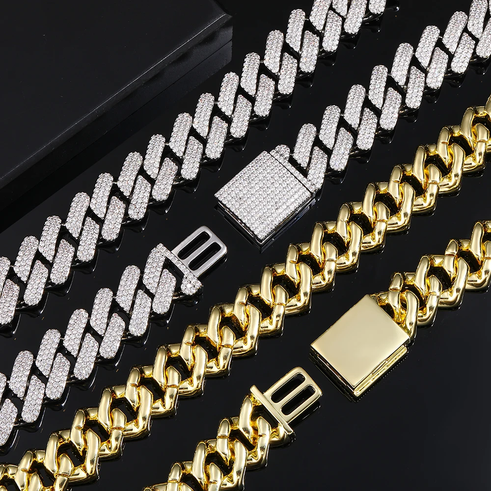Iced Out Gold Silver 20 MM Miami Cuban Link Chain Women Choker Necklace Micro Pave Cubic Zircon Hip Hop Jewelry Men Birthday
Iced Out Gold Silver 20 MM Miami Cuban Link Chain Women Choker Necklace Micro Pave Cubic Zircon Hip Hop Jewelry Men Birthday