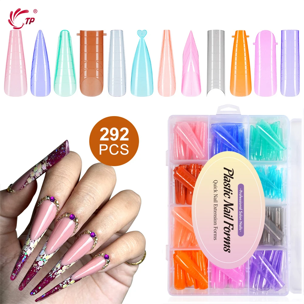 TP Colorful Dual Nail Form 292pcs Full Cover Poly Nail Gel Quick Building Mold Set Acrylic Nail Tips Top Extension Manicure Tool
TP Colorful Dual Nail Form 292pcs Full Cover Poly Nail Gel Quick Building Mold Set Acrylic Nail Tips Top Extension Manicure Tool
